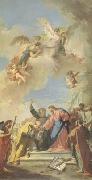 PITTONI, Giambattista Christ giving the Keys of Paradise to St Peter (mk05) oil painting picture wholesale
